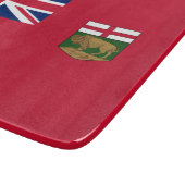 Flagge von Manitoba Schneidebrett (Ecke)