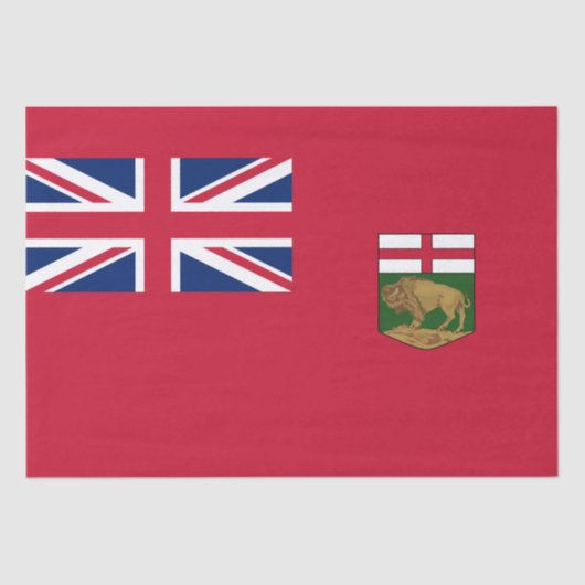 Flagge von Manitoba Seidenpapier (Vorderseite)