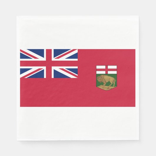 Flagge von Manitoba Serviette (Vorderseite)