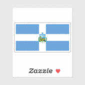 Flagge von Manta, Ecuador Aufkleber (Blatt)