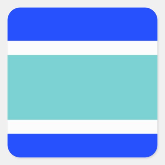 Flagge von Marbella Quadratischer Aufkleber (Vorderseite)