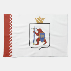 Flagge von Mari El Geschirrtuch