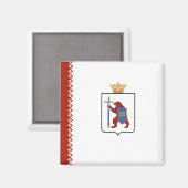 Flagge von Mari El Magnet (Vorderseite/Rückseite)