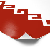 Flagge von Mari El Poster (Ecke)