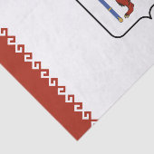 Flagge von Mari El Seidenpapier (Ausschnitt)