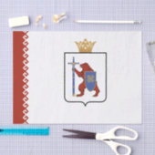 Flagge von Mari El Seidenpapier (Handwerk)