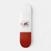 Flagge von Mari El Skateboard (Vorderseite)