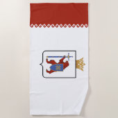 Flagge von Mari El Strandtuch (Vorderseite)