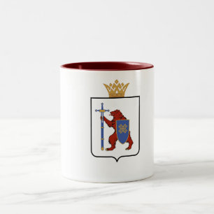 Flagge von Mari El Zweifarbige Tasse