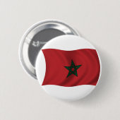 Flagge von Marokko Button (Vorne & Hinten)