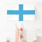 Flagge von Marseille (Frankreich) Banner (Insitu)