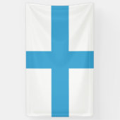 Flagge von Marseille (Frankreich) Banner (Vertikal)