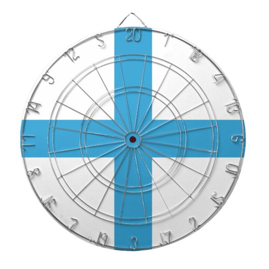 Flagge von Marseille (Frankreich) Dartscheibe (vorne)