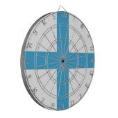Flagge von Marseille (Frankreich) Dartscheibe (Vorderseite Links)