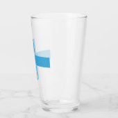 Flagge von Marseille (Frankreich) Glas (Links)