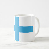 Flagge von Marseille (Frankreich) Kaffeetasse (VorderseiteRechts)
