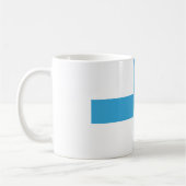 Flagge von Marseille (Frankreich) Kaffeetasse (Links)