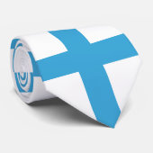 Flagge von Marseille (Frankreich) Krawatte (Gerollt)