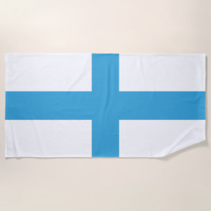 Flagge von Marseille (Frankreich) Strandtuch