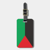 Flagge von Martinique Gepäckanhänger (Vorderseite vertikal)