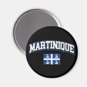 Flagge von Martinique Magnet (Vorderseite/Rückseite)
