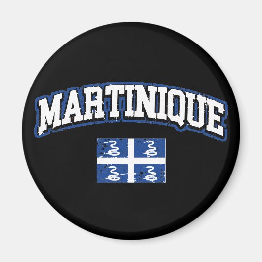 Flagge von Martinique Magnet (Vorne)