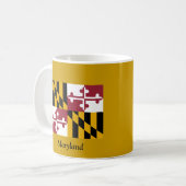 Flagge von Maryland Kaffeetasse (Vorderseite Links)
