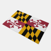 Flagge von Maryland (US-Staat) Fußmatte (Schrägansicht)