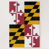 Flagge von Maryland (US-Staat) Puzzle (Vertikal)