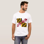 Flagge von Maryland (US-Staat) T-Shirt (Vorne ganz)