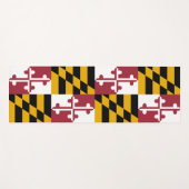Flagge von Maryland (US-Staat) Yogamatte (Vorderseite (Horizontal))