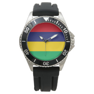 Flagge von Mauritius Armbanduhr