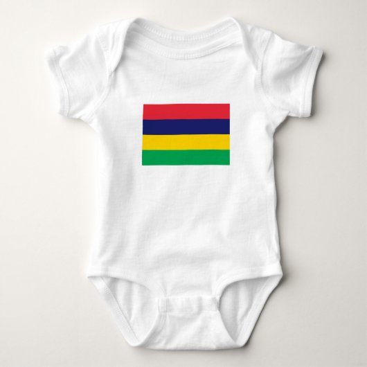 Flagge von Mauritius Baby Strampler (Vorderseite)