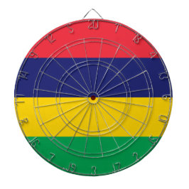 Flagge von Mauritius Dartscheibe