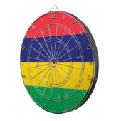 Flagge von Mauritius Dartscheibe (Vorderseite rechts)