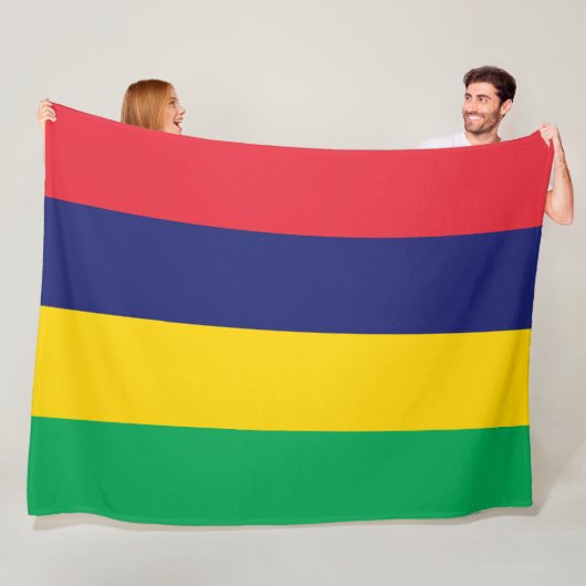 Flagge von Mauritius Fleecedecke (Beispiel)
