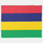 Flagge von Mauritius Fleecedecke (Vorderseite (Horizontal))