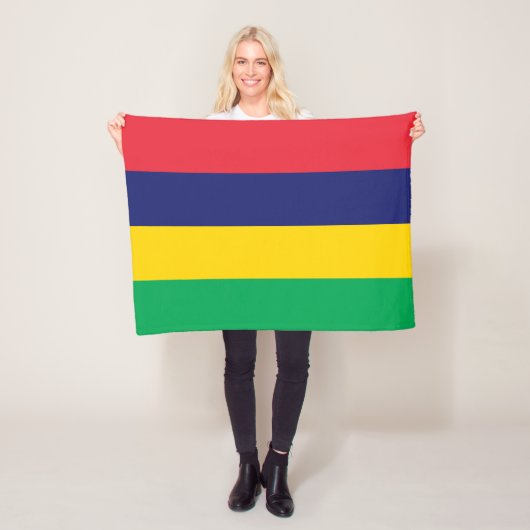 Flagge von Mauritius Fleecedecke (Beispiel)