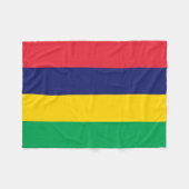 Flagge von Mauritius Fleecedecke (Vorderseite (Horizontal))