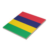 Flagge von Mauritius Fliese (Seite)