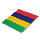 Flagge von Mauritius Fliese (Seite)