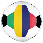 Flagge von Mauritius Fußball (Gedreht)
