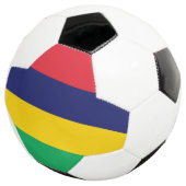 Flagge von Mauritius Fußball (Dreiviertel)