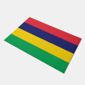 Flagge von Mauritius Fußmatte (Schrägansicht)