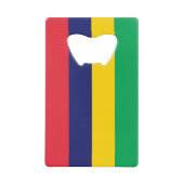 Flagge von Mauritius Geldbeutel Flaschenöffner (Vorderseite)