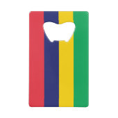 Flagge von Mauritius Geldbeutel Flaschenöffner (Rückseite)