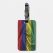Flagge von Mauritius Gepäckanhänger (Rückseite vertikal)