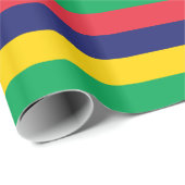 Flagge von Mauritius Geschenkpapier (Rolleneckpunkt)