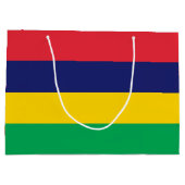 Flagge von Mauritius Große Geschenktüte (Rückseite)