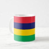 Flagge von Mauritius Kaffeetasse (Vorderseite Links)
